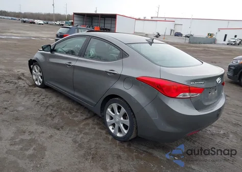 2013 Hyundai Elantra Limited z USA, uszkodzony, nr VIN 5NPDH4AE3DH379385